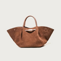 Firenze Suede Tote – brązowa torba zamszowa