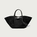 Firenze Suede Tote – czarna torba zamszowa 
