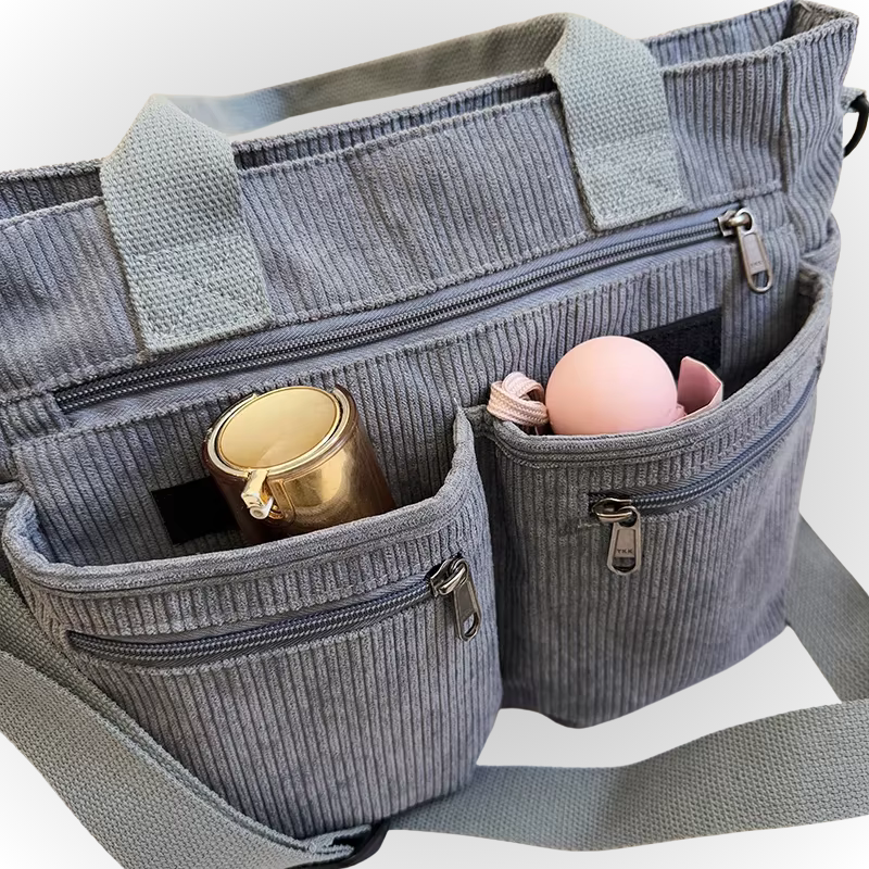 Torba Urban Cord Tote w kolorze szarym