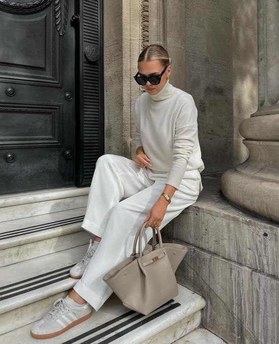 Torba Soho elegancka z dużą pojemnością – beżowy