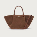 Firenze Suede Tote – brązowa torba zamszowa