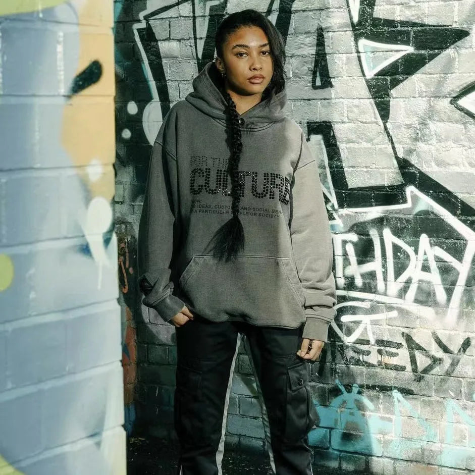 Bluza Arvian For The Culture szara z dżetami