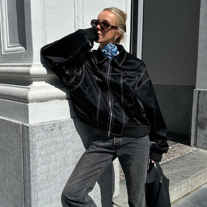 Kurtka Ember Leather w kolorze czarnym