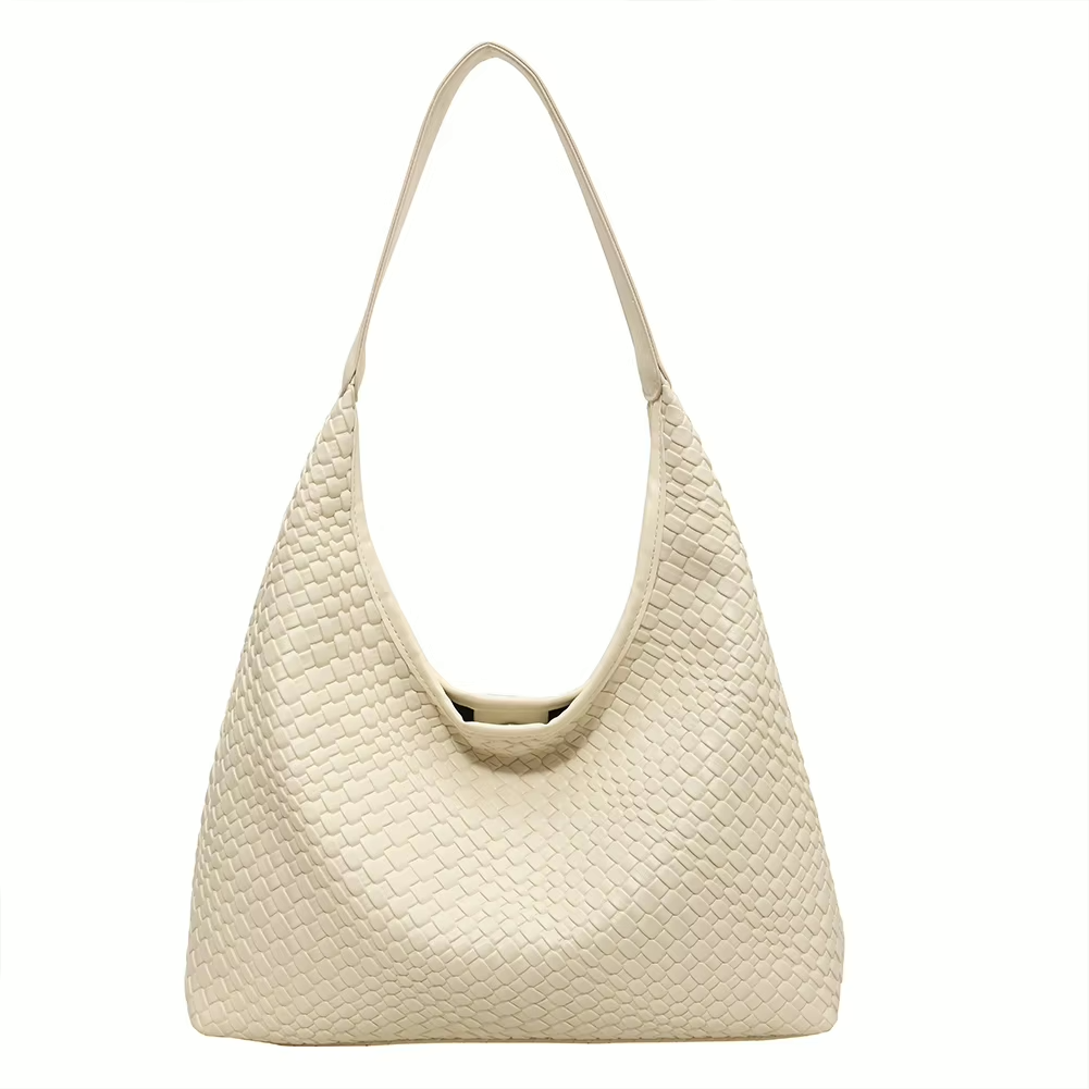 Livia Woven Tote stylowa torebka – beżowa
